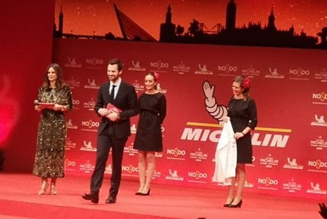 Michelin event with presenters on red carpet